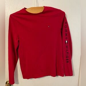 Tommy Hilfiger size medium red long‎ sleeve shirt men’s